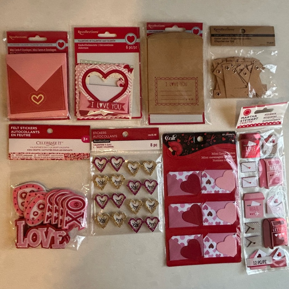 BNWT Recollections Valentine's Day Party Supplies Set